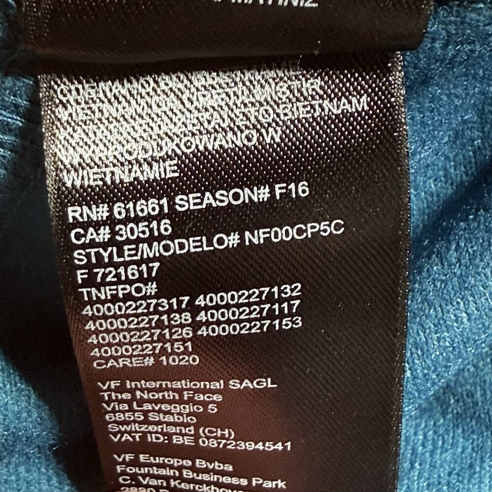 The North Face Park Slope WindWall‎ Softshell Jacket Womens Small Teal Blue - Picture 13 of 16